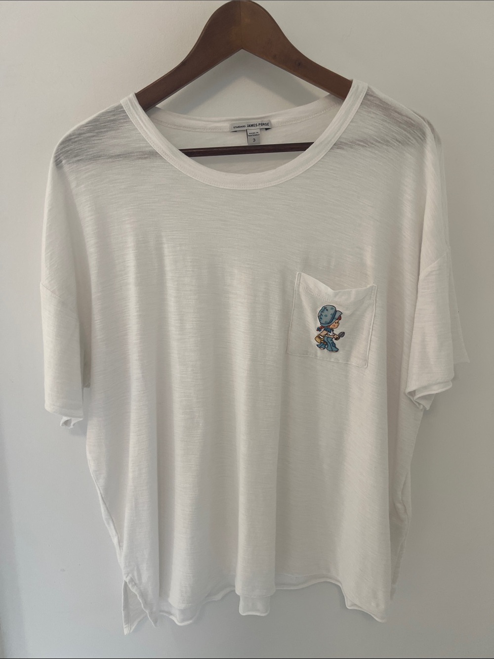 James Perse Tee White Size 3 Like new